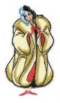 Walt Disney 101 Dalmatians Cruella De Vil Figure Embroidered Patch Type 2 UNUSED