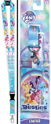 My Little Pony Character Images Lanyard w/ Besties Cast Badge Holder NEW UNUSED picture