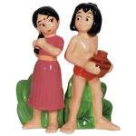 Walt Disney's The Jungle Book Mowgli and Shanti Salt and Pepper Shakers Set New