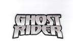 Marvel Comics Ghost Rider New Silver Name Logo Embroidered Patch, NEW UNUSED