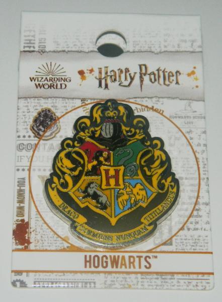 Harry Potter Hogwarts School Crest Logo Colored Metal Lapel Pin NEW UNUSED picture