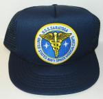 Space Above and Beyond TV USS Saratoga Medical Patch on a Blue Baseball Cap Hat