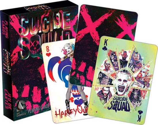 DC Comics Suicide Squad Movie Illustrated Poker Playing Cards Deck, NEW SEALED picture