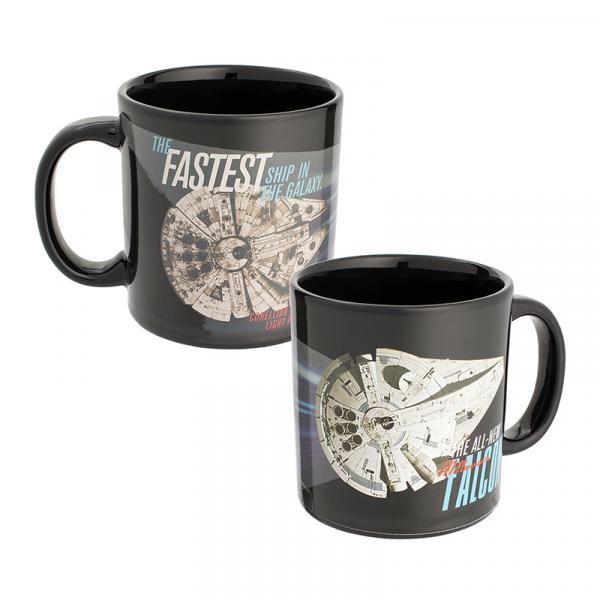 Solo: A Star Wars Story Millennium Falcon Heat Reactive 20 oz Ceramic Mug UNUSED picture