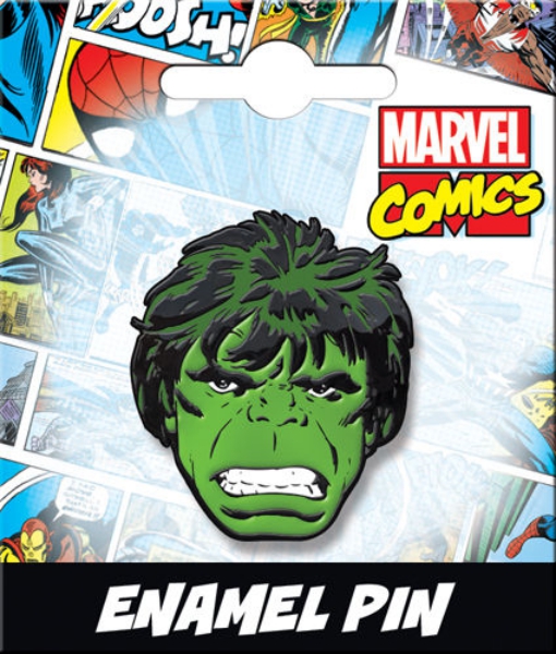 Marvel Comics The Incredible Hulk Head Thick Metal Enamel Pin NEW UNUSED picture