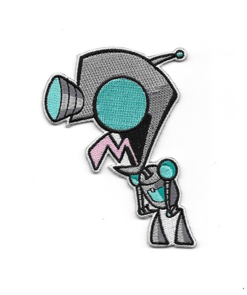 Invader Zim Animated TV Series Gir Robot Figure Embroidered Patch, NEW UNUSED