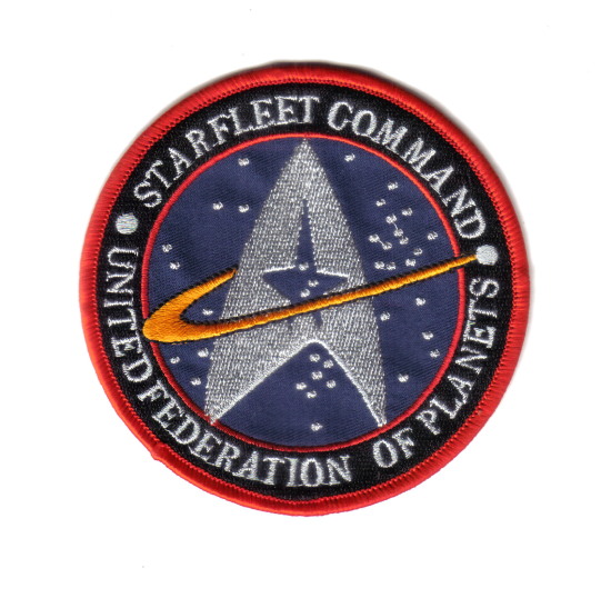 Star Trek Original Series Starfleet Command Logo Embroidered Patch Blue Version