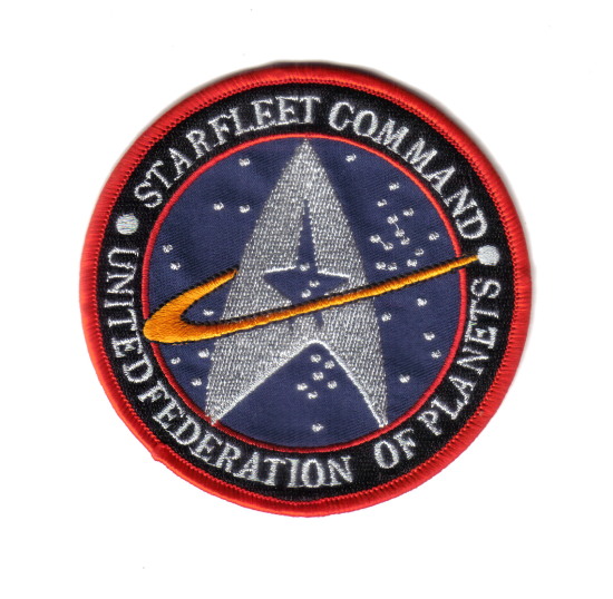 Star Trek Original Series Starfleet Command Logo Embroidered Patch Blue Version picture