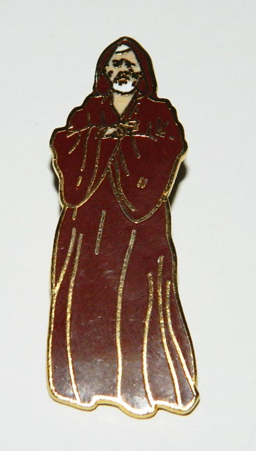 Star Wars Obi-Wan "Ben" Kenobi Standing Figure Metal Cloisonne Pin 1993 UNUSED