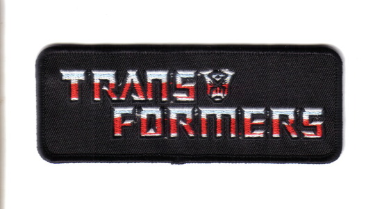 Transformers TV Series Name Logo 4.75" Wide Embroidered Patch NEW UNUSED picture