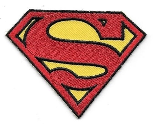 DC Comics Superman Large S Chest Logo Embroidered 3.5" Patch NEW UNUSED picture