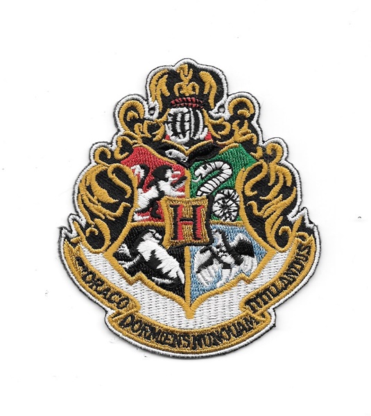 Harry Potter and the Order of the Phoenix Hogwarts Logo Embroidered Patch UNUSED
