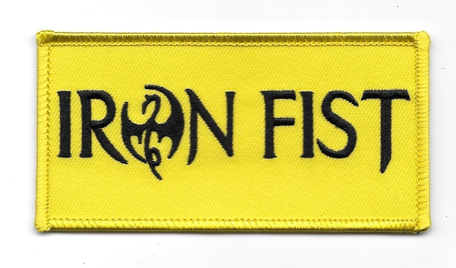Marvel Comics Iron Fist TV Series Name Logo Embroidered Patch, NEW UNUSED