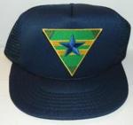 Firefly / Serenity Browncoats Gold Border Logo Patch on a Black Baseball Cap Hat