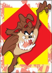 Looney Tunes Angry Taz Tasmanian Devil Image Refrigerator Magnet NEW UNUSED