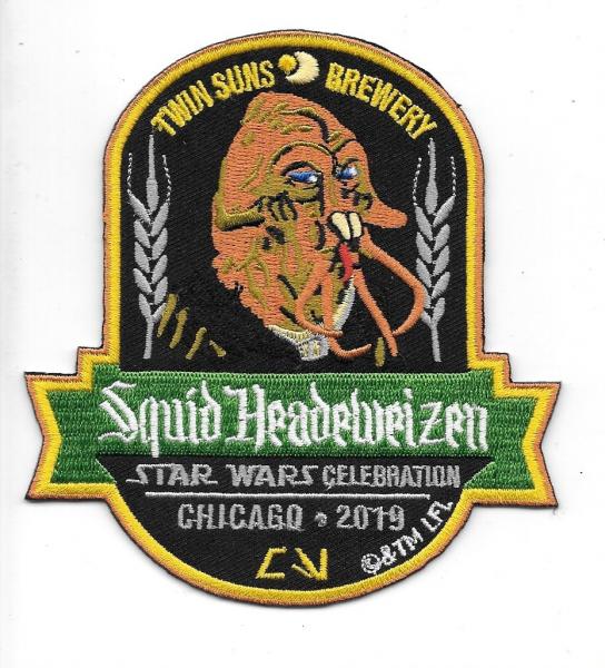 Star Wars Celebration Chicago 2019 Twin Suns Brewery Squid Embroidered Patch NEW