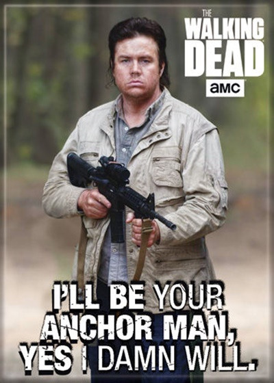 The Walking Dead Eugene I'll Be Your Anchor Man Photo Refrigerator Magnet UNUSED