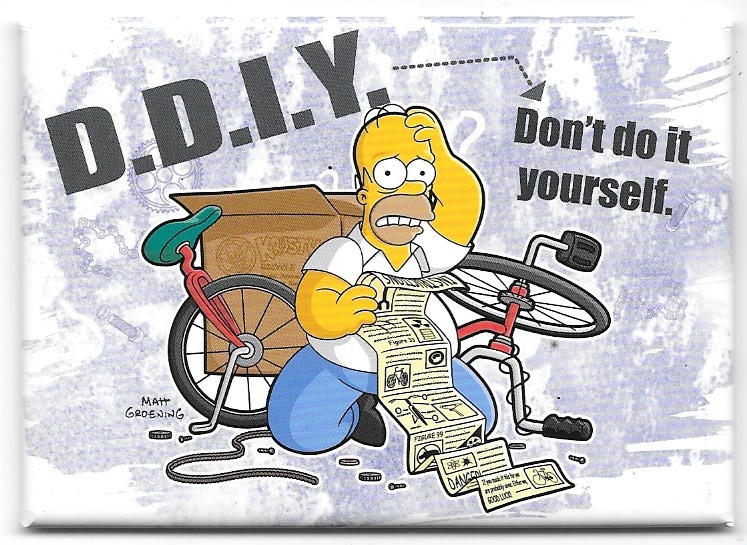 The Simpsons Homer D.D.I.Y. Don't Do It Yourself Refrigerator Magnet NEW UNUSED picture