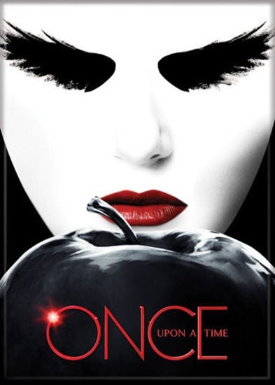 Once Upon A Time TV Series Black Swan Face Above Apple Refrigerator Magnet, NEW
