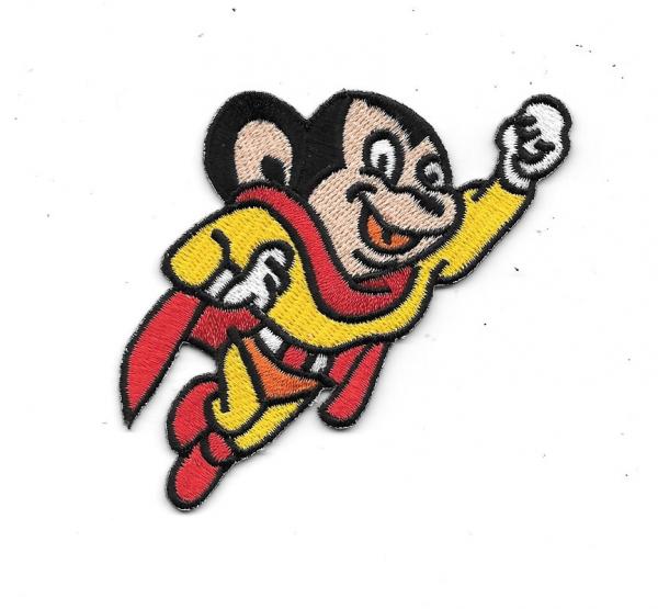 Mighty Mouse Animated Flying Figure Embroidered Patch NEW UNUSED