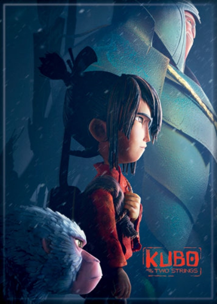 Kubo & the Two Strings Animated Movie with Beetle & Monkey Refrigerator Magnet