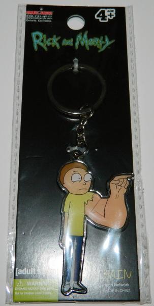 Rick and Morty Animated TV Series Big Arm Morty Colored Metal Key Ring Key Chain picture