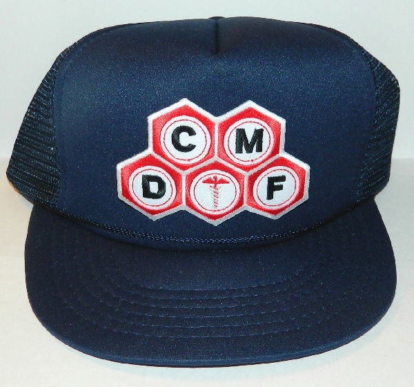 Fantastic Voyage Movie CMDF Project Logo Patch on a Blue Baseball Cap Hat NEW picture