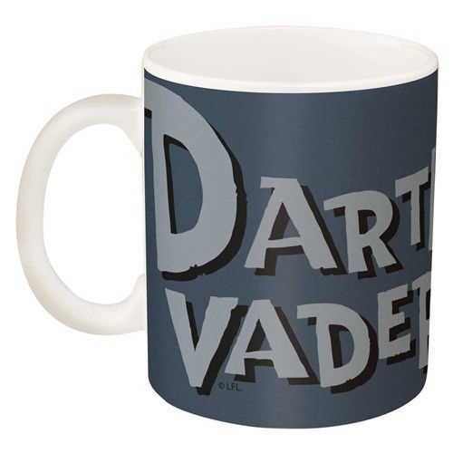 Star Wars Animated Darth Vader Grey 11 Ounce Ceramic Coffee Mug, NEW UNUSED picture