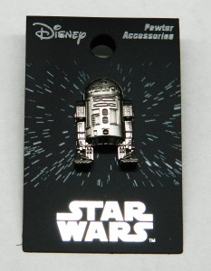 Classic Star Wars R2-D2 Droid 3D Image Die-Cut Pewter Metal Pin NEW UNUSED