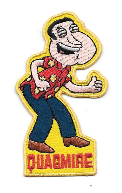 The Family Guy Quagmire Figure Embroidered Patch, NEW UNUSED