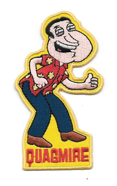 The Family Guy Quagmire Figure Embroidered Patch, NEW UNUSED picture