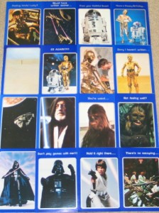 Star Wars A New Hope Movie Set of 16 Different Greeting Cards 1977 MINT UNUSED