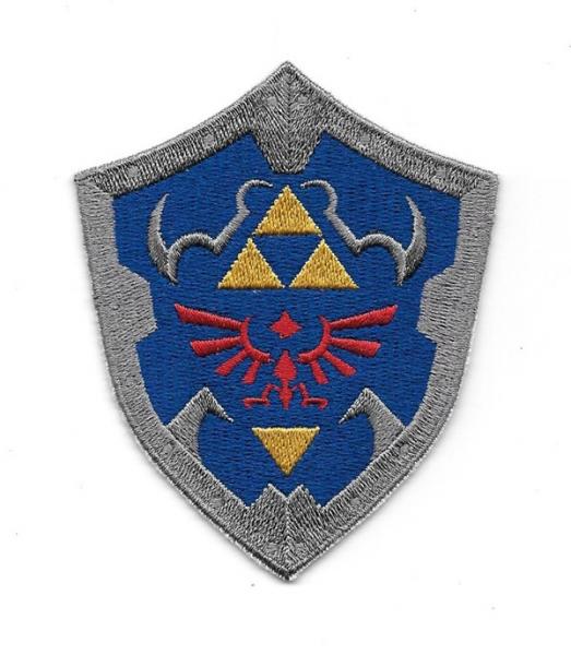 Nintendo Legend of Zelda Princess Hylian Shield Embroidered Patch, NEW UNUSED