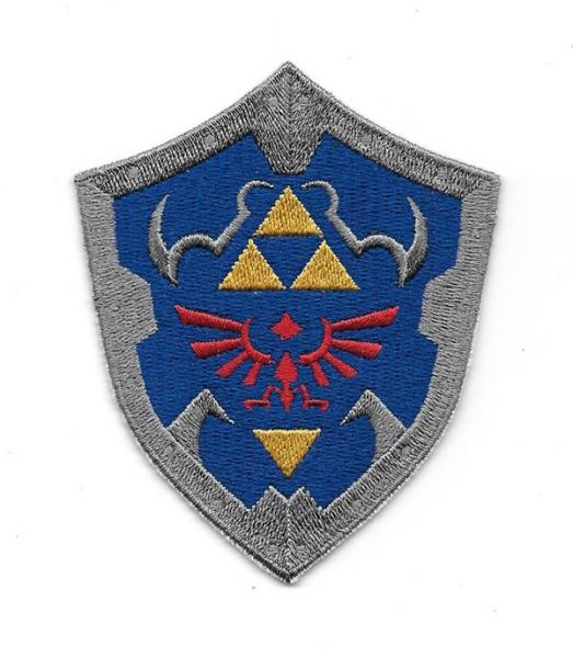 Nintendo Legend of Zelda Princess Hylian Shield Embroidered Patch, NEW UNUSED picture