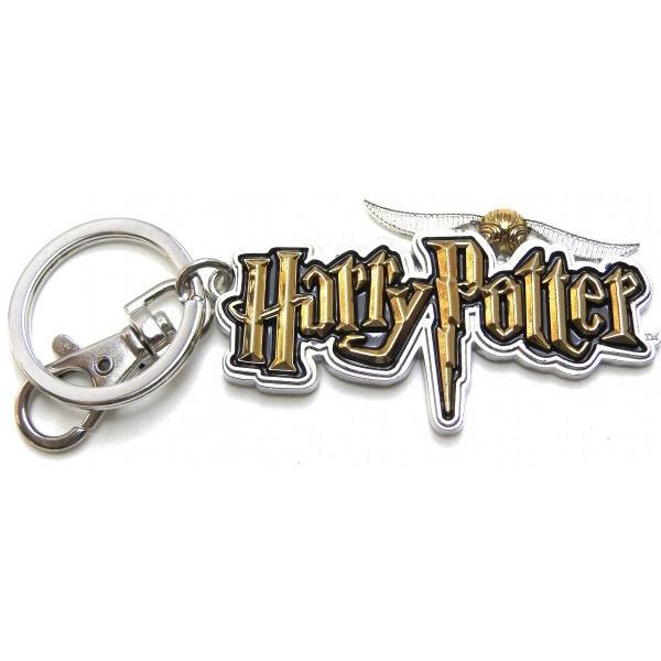 Harry Potter 3-D Name Logo Colored Pewter Metal Key Ring Key Chain NEW UNUSED