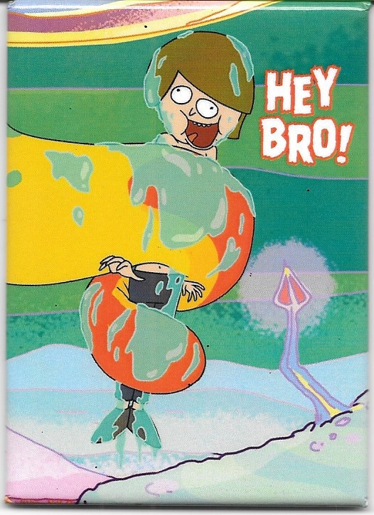 Rick and Morty Animated TV Series Morty Hey Bro! Refrigerator Magnet picture