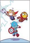 Marvel Comics Thor Captain America Iron Man Chibi Art Refrigerator Magnet UNUSED