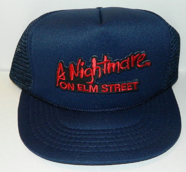 A Nightmare On Elm Street Movie Logo Embroidered Patch on Black Baseball Cap Hat
