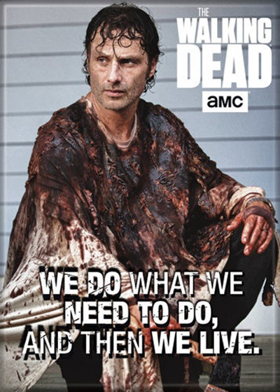 The Walking Dead Rick We Do What We Need To Do Photo Refrigerator Magnet UNUSED