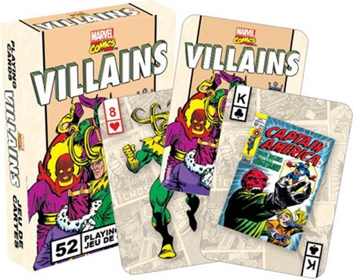 Marvel Comics Villains Retro Comic Art Illustrated Playing Cards Deck NEW SEALED picture