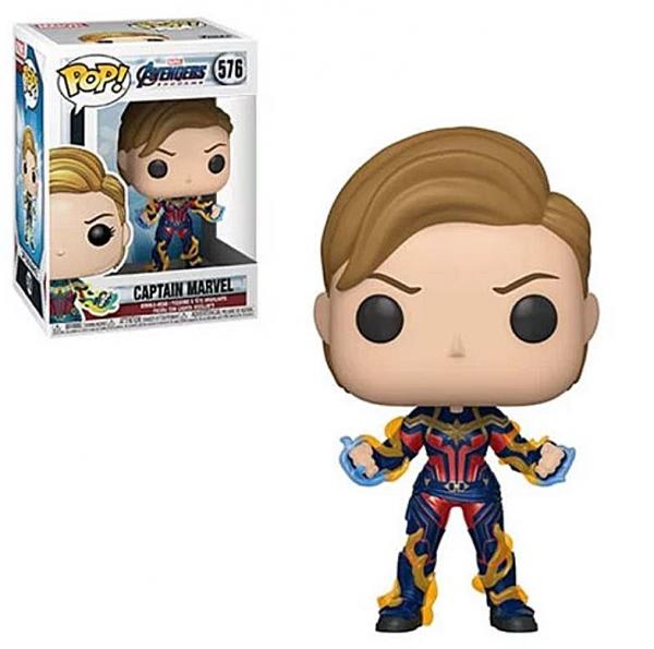 Avengers Endgame Movie Captain Marvel Vinyl POP! Figure Toy #576 FUNKO MIB picture