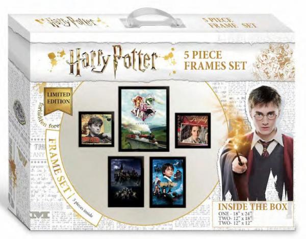 Harry Potter Movies Assorted 5 Piece Framed Art Set NEW UNUSED BOXED picture