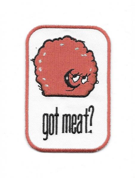 Aqua Teen Hunger Force Meatwad Got Meat? Embroidered Patch, NEW UNUSED