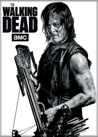 The Walking Dead TV Series Daryl With His Crossbow Photo Refrigerator Magnet NEW