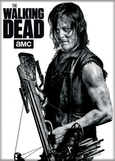 The Walking Dead TV Series Daryl With His Crossbow Photo Refrigerator Magnet NEW picture