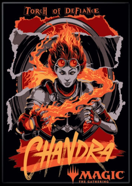 Magic the Gathering Card Game Chandra Image Refrigerator Magnet NEW UNUSED