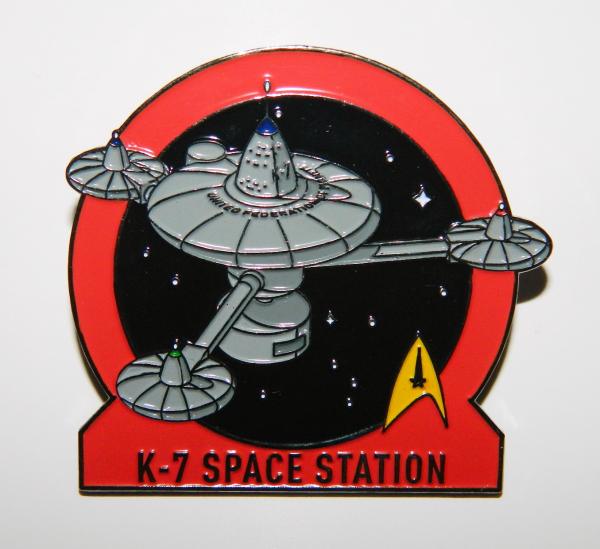 Star Trek The Original TV Series K-7 Space Station Metal Enamel Pin NEW UNUSED