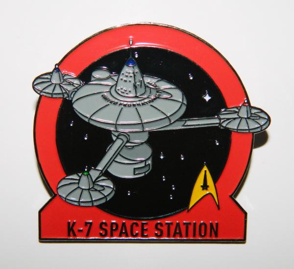 Star Trek The Original TV Series K-7 Space Station Metal Enamel Pin NEW UNUSED picture