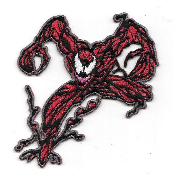 Marvel Spider-Man Carnage Villain Figure Attacking Embroidered Patch NEW UNUSED picture