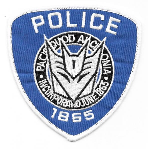 Transformers Movie Barricade Ford Police Logo Embroidered Patch NEW UNUSED